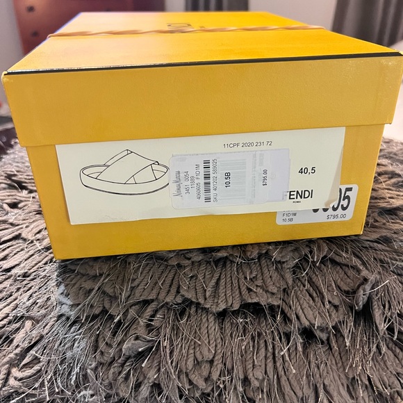 Fendi Raffia Slides. - Picture 3 of 13